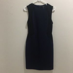 Blue and black dress